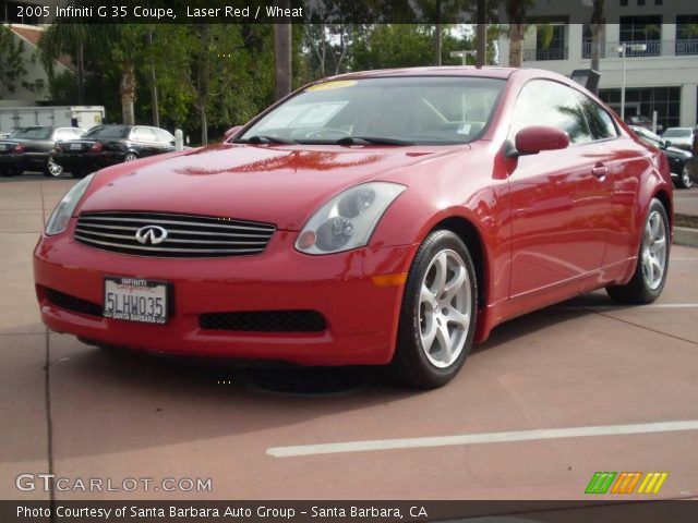 2005 Infiniti G 35 Coupe in Laser Red