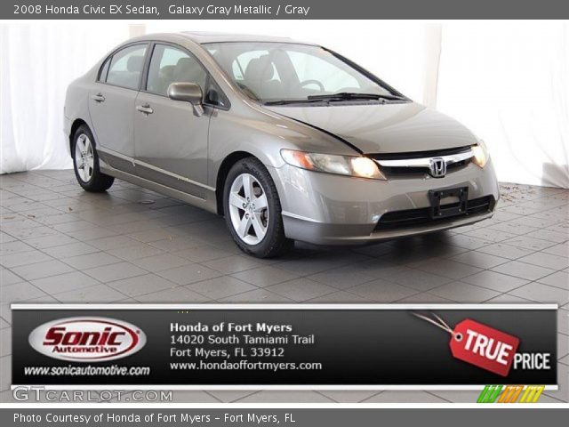 2008 Honda Civic EX Sedan in Galaxy Gray Metallic