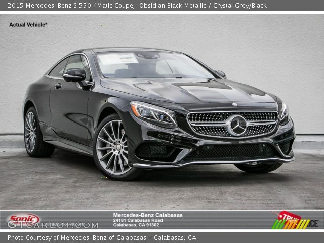 2015 Mercedes-Benz S 550 4Matic Coupe in Obsidian Black Metallic