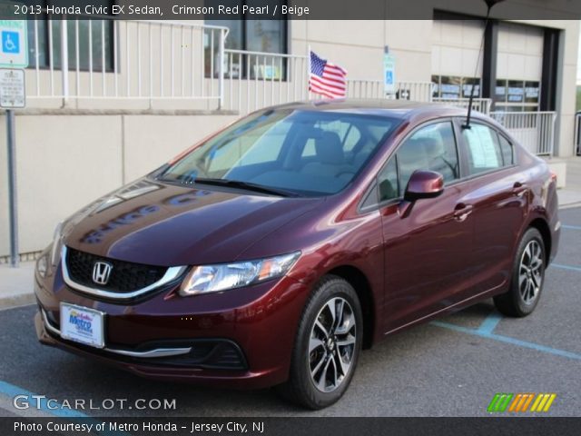 2013 Honda Civic EX Sedan in Crimson Red Pearl