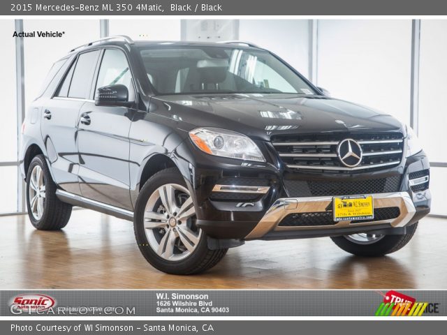 2015 Mercedes-Benz ML 350 4Matic in Black