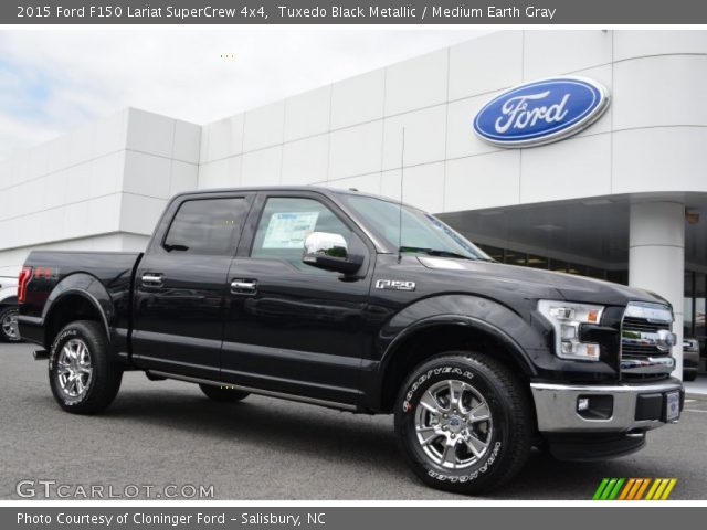 2015 Ford F150 Lariat SuperCrew 4x4 in Tuxedo Black Metallic