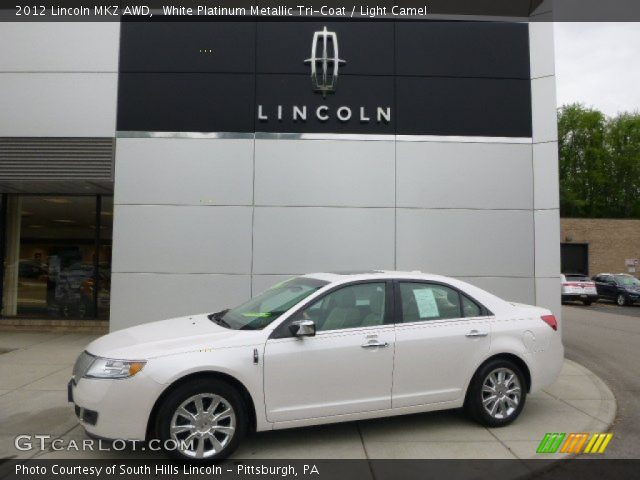 2012 Lincoln MKZ AWD in White Platinum Metallic Tri-Coat