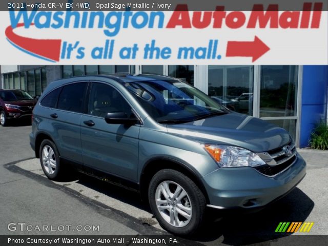 2011 Honda CR-V EX 4WD in Opal Sage Metallic