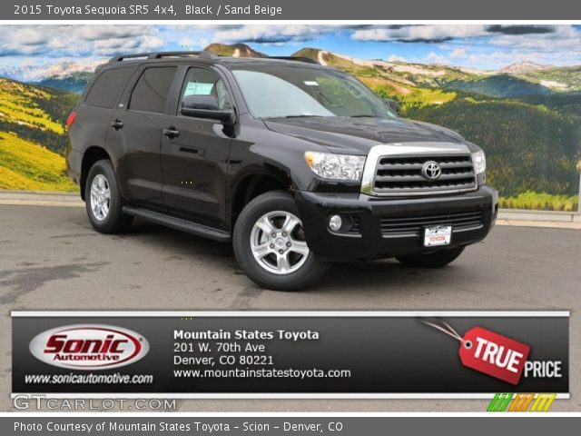 2015 Toyota Sequoia SR5 4x4 in Black