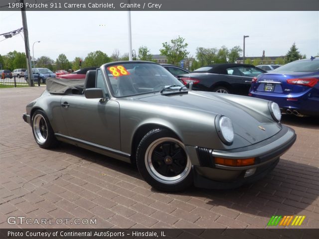 1988 Porsche 911 Carrera Cabriolet in Granite