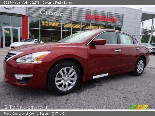 2015 Nissan Altima 2.5 S in Cayenne Red