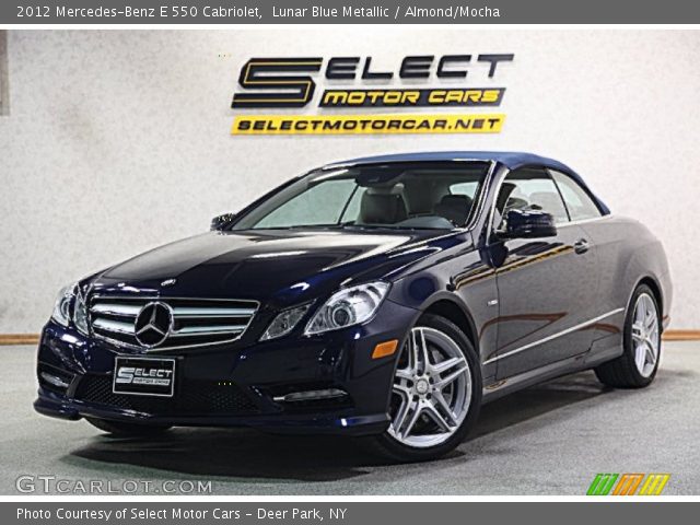 2012 Mercedes-Benz E 550 Cabriolet in Lunar Blue Metallic