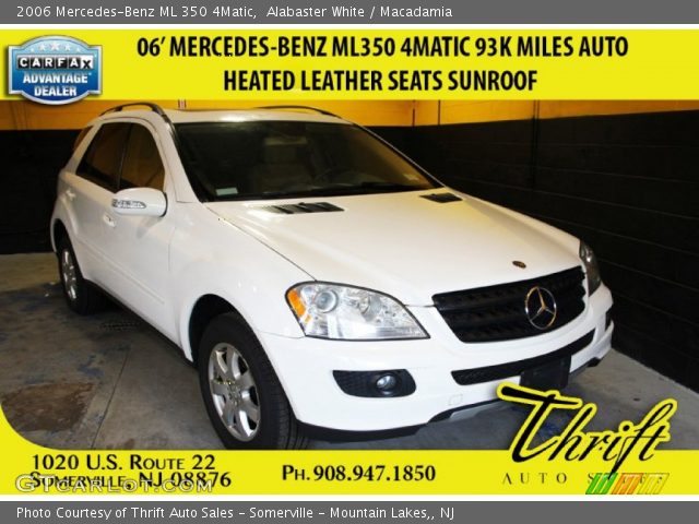 2006 Mercedes-Benz ML 350 4Matic in Alabaster White