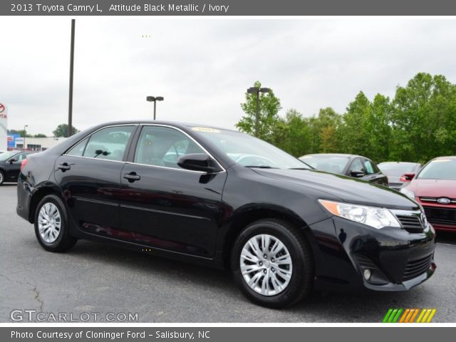 2013 Toyota Camry L in Attitude Black Metallic