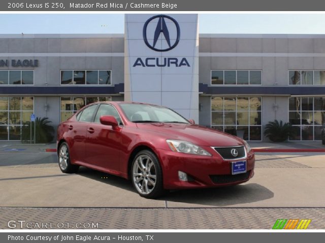 2006 Lexus IS 250 in Matador Red Mica