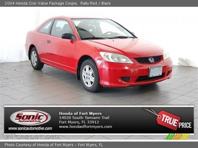 2004 Honda Civic Value Package Coupe in Rally Red