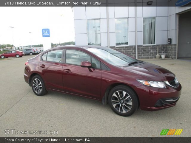 2013 Honda Civic EX Sedan in Crimson Red Pearl
