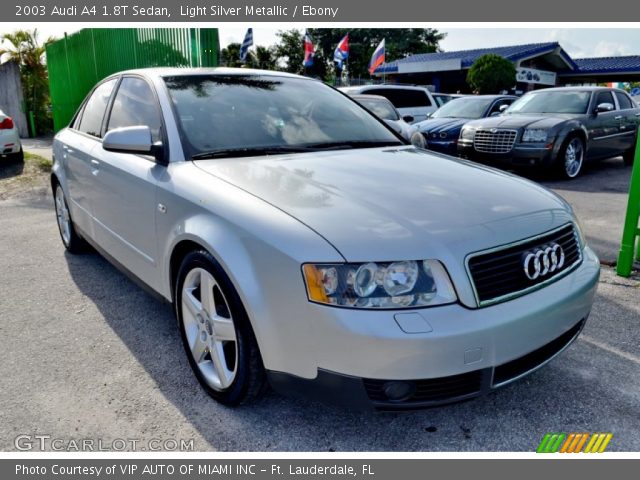 2003 Audi A4 1.8T Sedan in Light Silver Metallic