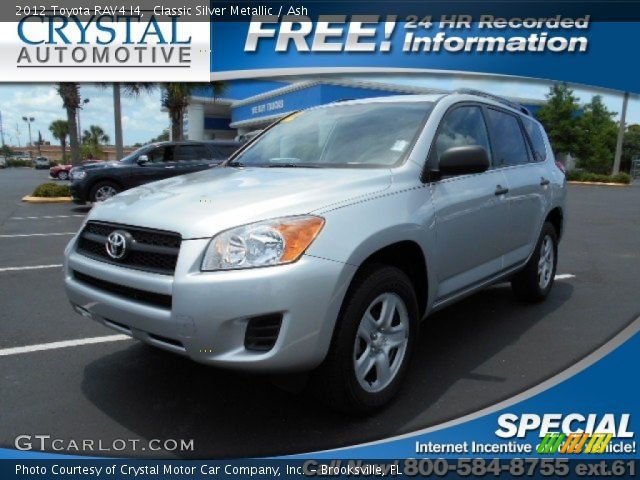 2012 Toyota RAV4 I4 in Classic Silver Metallic