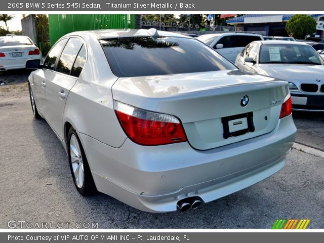 2005 BMW 5 Series 545i Sedan in Titanium Silver Metallic