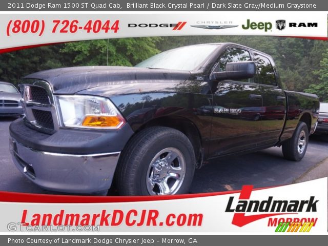 2011 Dodge Ram 1500 ST Quad Cab in Brilliant Black Crystal Pearl