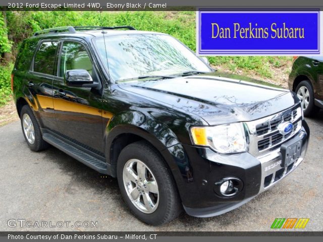 2012 Ford Escape Limited 4WD in Ebony Black