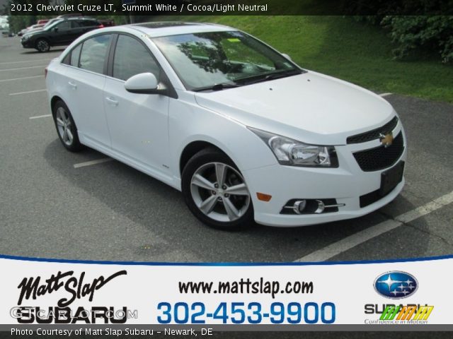 2012 Chevrolet Cruze LT in Summit White