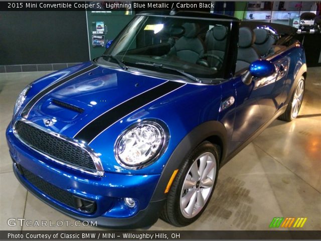 2015 Mini Convertible Cooper S in Lightning Blue Metallic