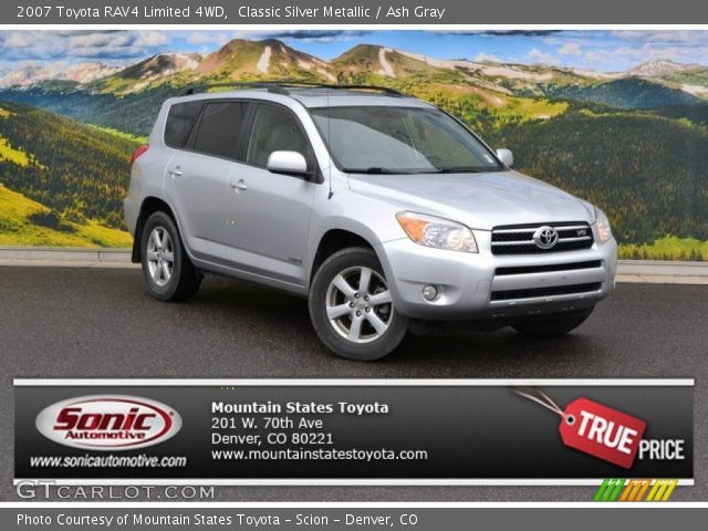 2007 Toyota RAV4 Limited 4WD in Classic Silver Metallic