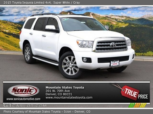 2015 Toyota Sequoia Limited 4x4 in Super White