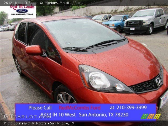 2012 Honda Fit Sport in Orangeburst Metallic