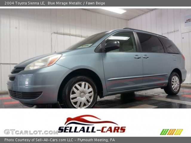 2004 Toyota Sienna LE in Blue Mirage Metallic