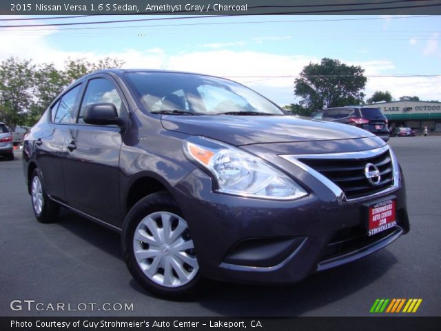 2015 Nissan Versa 1.6 S Sedan in Amethyst Gray