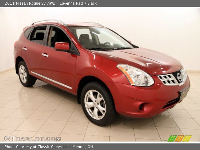 2011 Nissan Rogue SV AWD in Cayenne Red