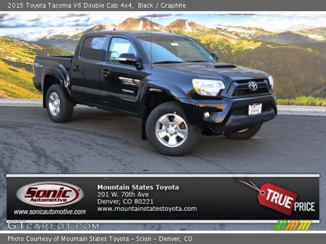 2015 Toyota Tacoma V6 Double Cab 4x4 in Black