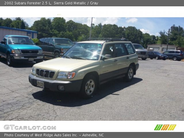 2002 Subaru Forester 2.5 L in Sierra Gold Metallic