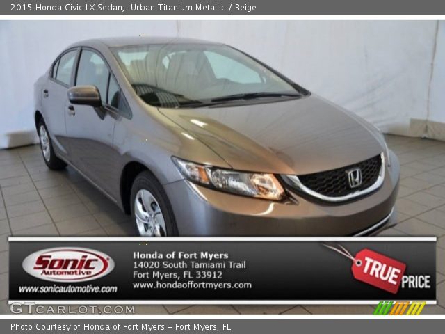 2015 Honda Civic LX Sedan in Urban Titanium Metallic