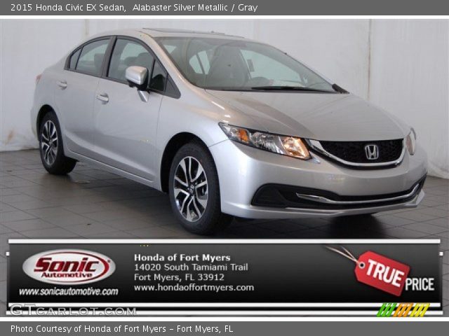 2015 Honda Civic EX Sedan in Alabaster Silver Metallic