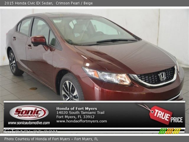 2015 Honda Civic EX Sedan in Crimson Pearl