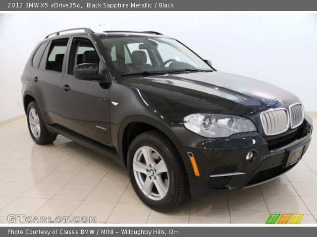 2012 BMW X5 xDrive35d in Black Sapphire Metallic
