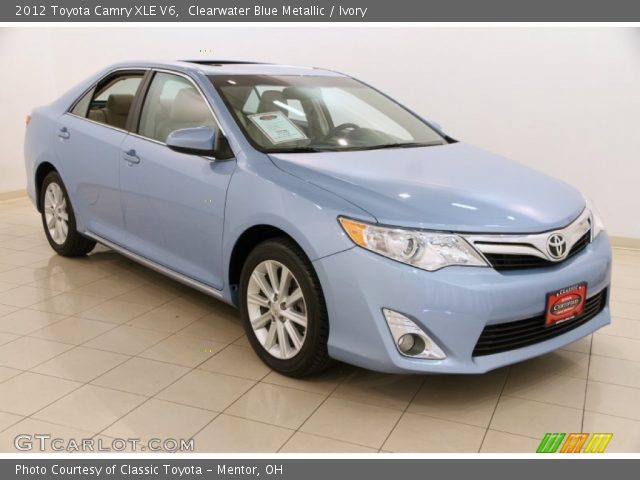 2012 Toyota Camry XLE V6 in Clearwater Blue Metallic