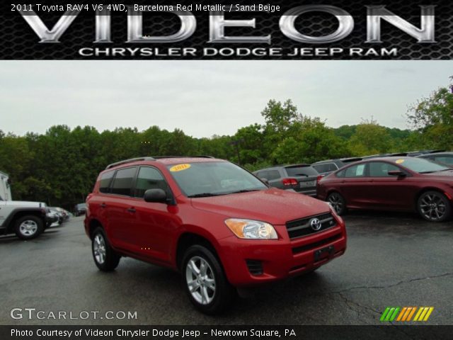 2011 Toyota RAV4 V6 4WD in Barcelona Red Metallic