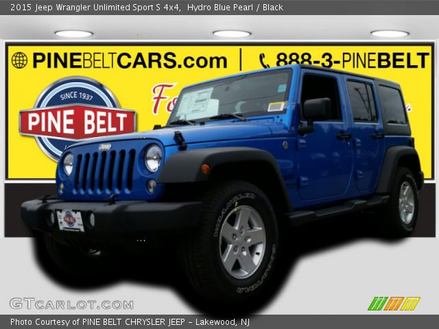 2015 Jeep Wrangler Unlimited Sport S 4x4 in Hydro Blue Pearl