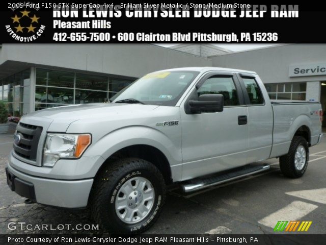 2009 Ford F150 STX SuperCab 4x4 in Brilliant Silver Metallic