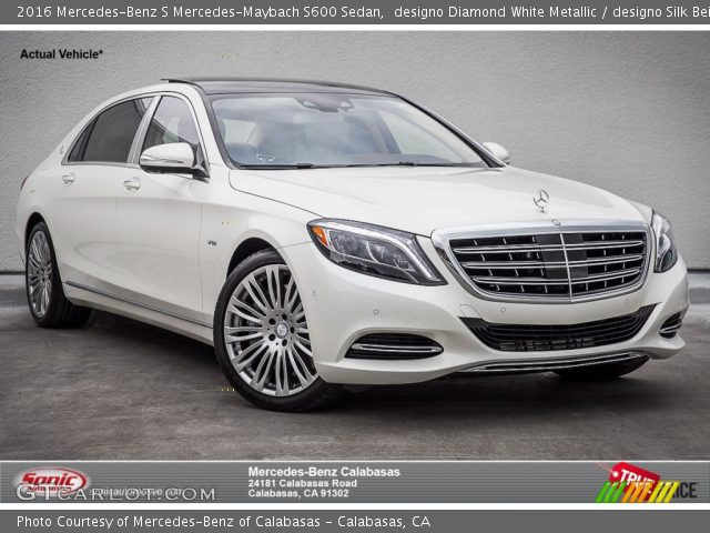 2016 Mercedes-Benz S Mercedes-Maybach S600 Sedan in designo Diamond White Metallic