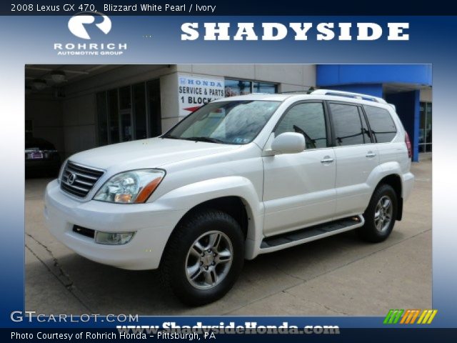 2008 Lexus GX 470 in Blizzard White Pearl
