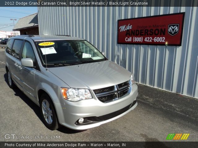 2012 Dodge Grand Caravan Crew in Bright Silver Metallic