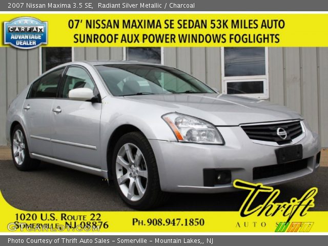 2007 Nissan Maxima 3.5 SE in Radiant Silver Metallic