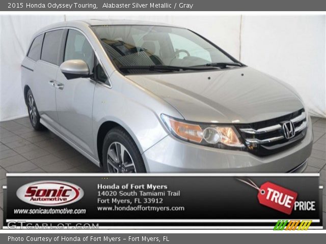 2015 Honda Odyssey Touring in Alabaster Silver Metallic