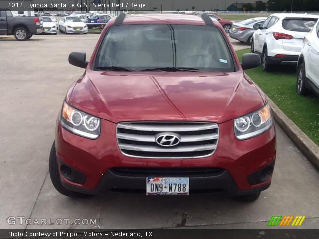 2012 Hyundai Santa Fe GLS in Sierra Red