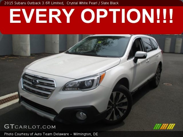2015 Subaru Outback 3.6R Limited in Crystal White Pearl