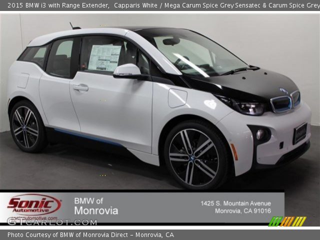 2015 BMW i3 with Range Extender in Capparis White