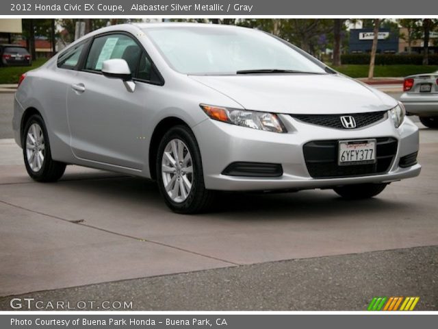 2012 Honda Civic EX Coupe in Alabaster Silver Metallic