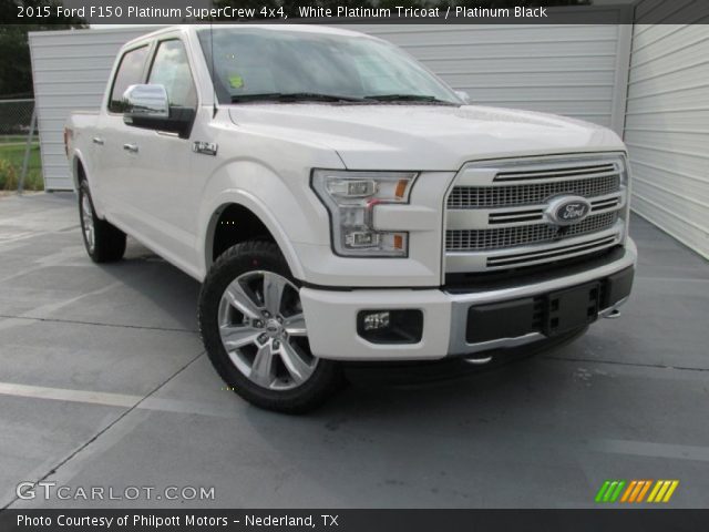 2015 Ford F150 Platinum SuperCrew 4x4 in White Platinum Tricoat